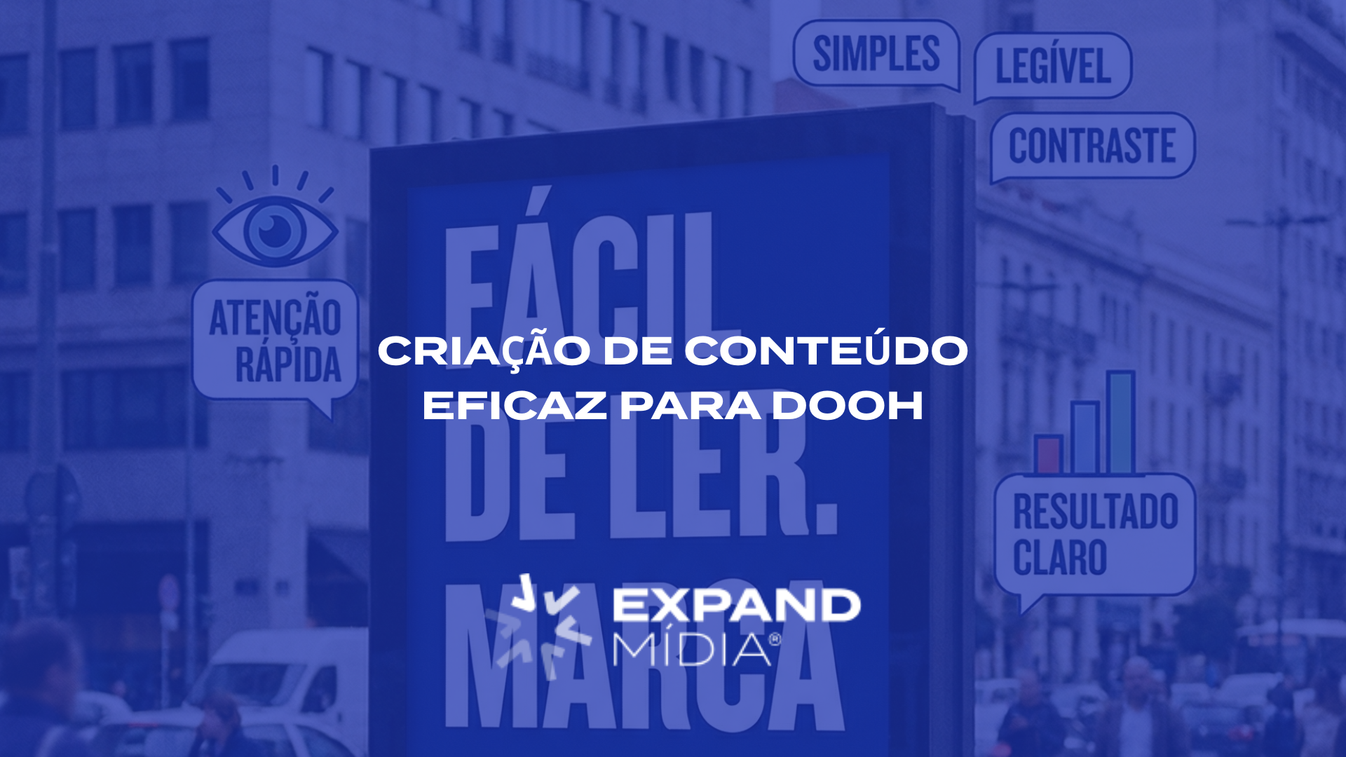 Criação de conteúdo eficaz para DOOH